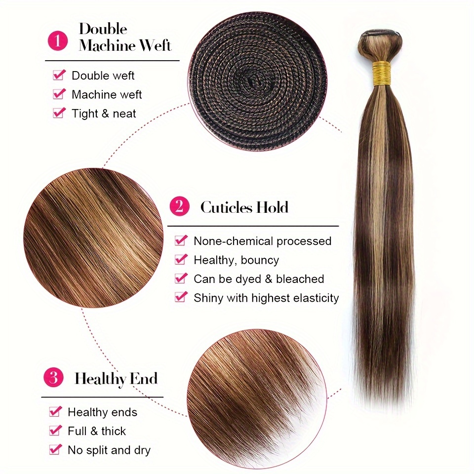 Extension de cheveux à fleurs 27 ~ 32cm, mèches de cheveux à