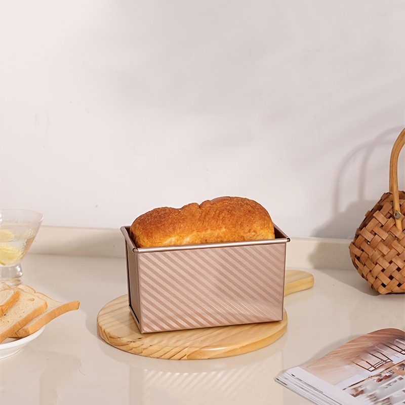 1pc Square Shaped Bread Baking Pan, Non-stick Loaf Pan, Bread Toaster,  Toast Box, Baking Tools For Making Various Small Cakes, Suitable For Home  Use