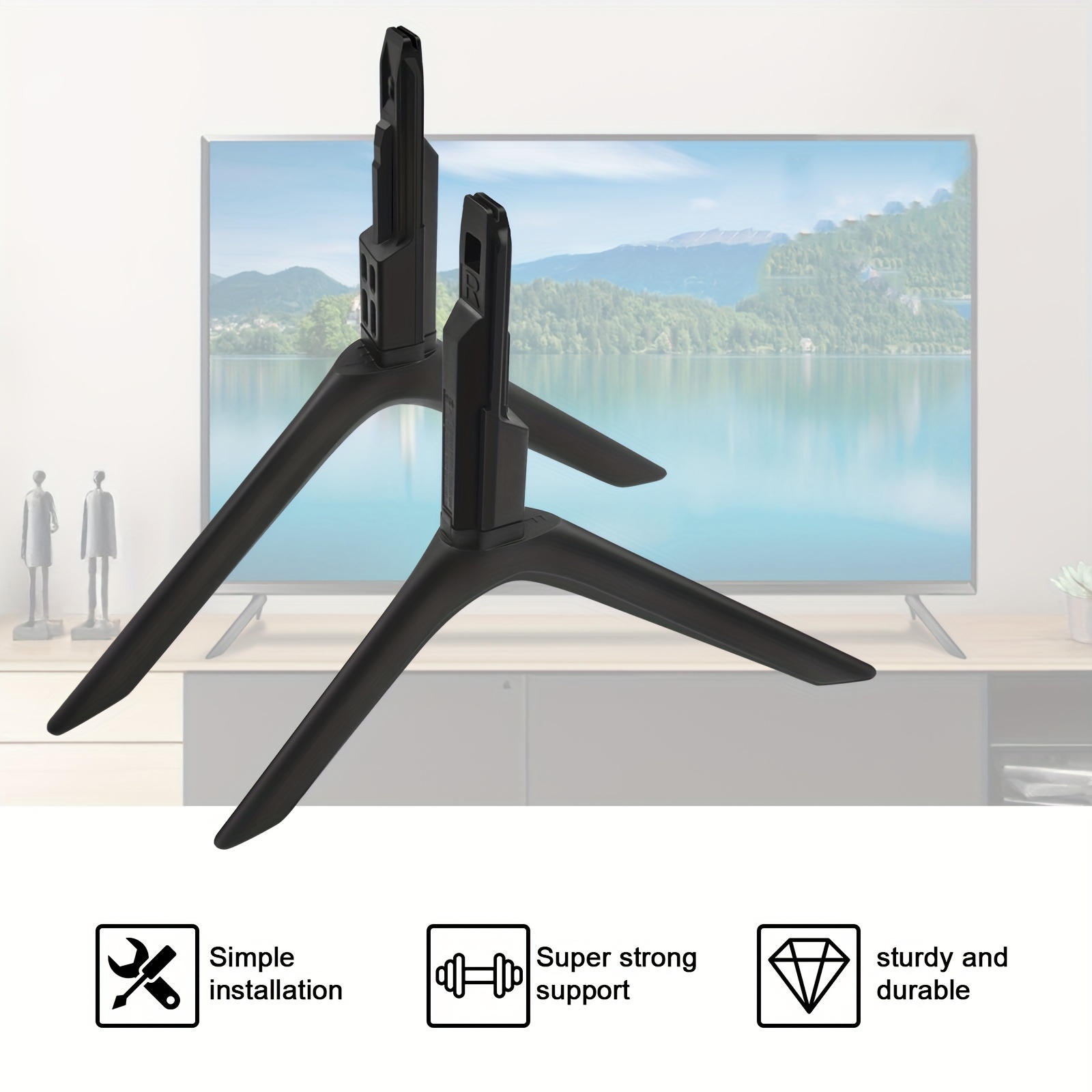 Support Mural TV Nanook 2080 à Bras Long pour téléviseurs 32-75 Pouces,  Extension Extra Longue jusqu'à 80 cm, Support TV Robuste orientable