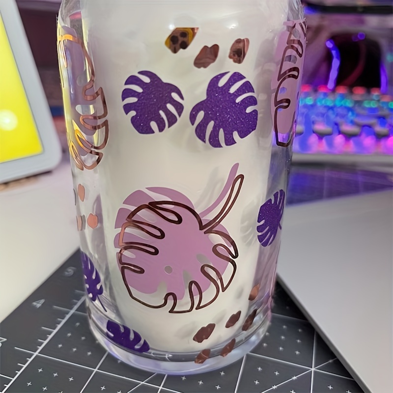 Customize Glass Cups Waterproof Uv Dtf Transfer Stickers - Temu