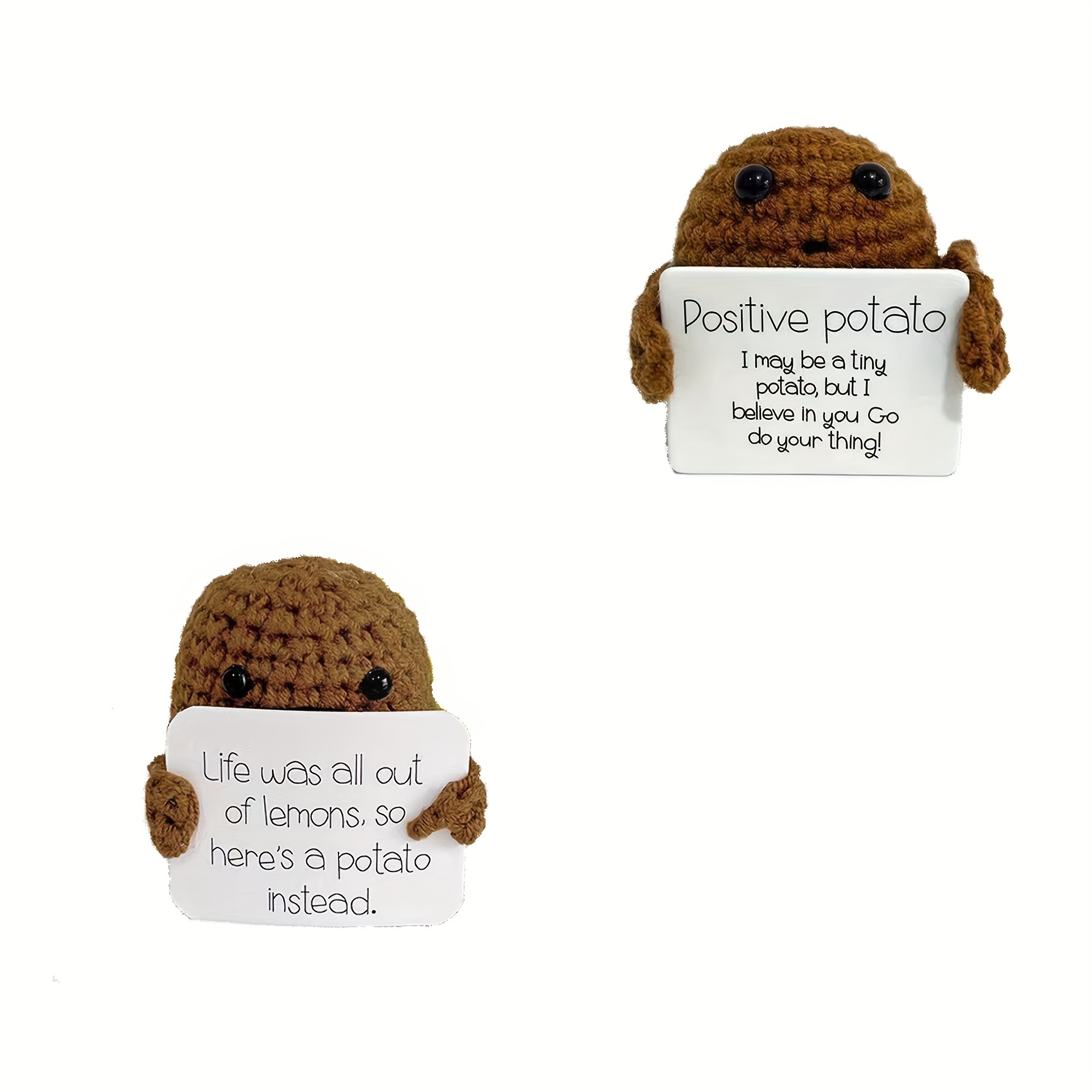 Positive Energy Potato Pocket Hug Gift Cute Wool Creative - Temu United  Kingdom