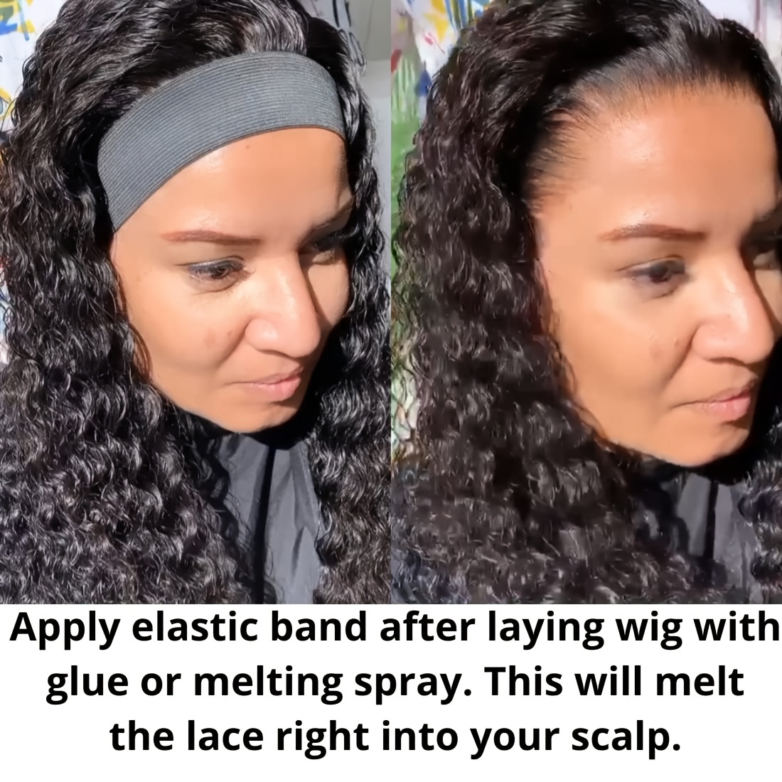 Elastic Headband For Lace Frontal Melt Lace Melting Band For - Temu