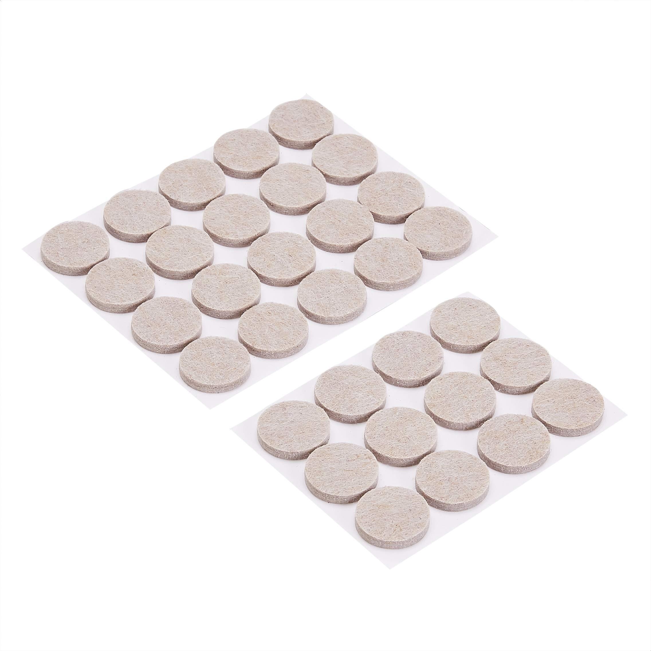 Felt Cabinet Door Bumpers-Small Felt Pads for Cabinet Doors, Cabinet  Bumpers Felt, 3/8 Diameter 200PCS, 3mm Thick Self Adhesive Brown 