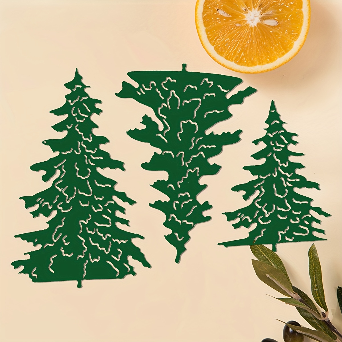 Diy Trees And Mountain Scenery Die Cuts For Card Making - Temu