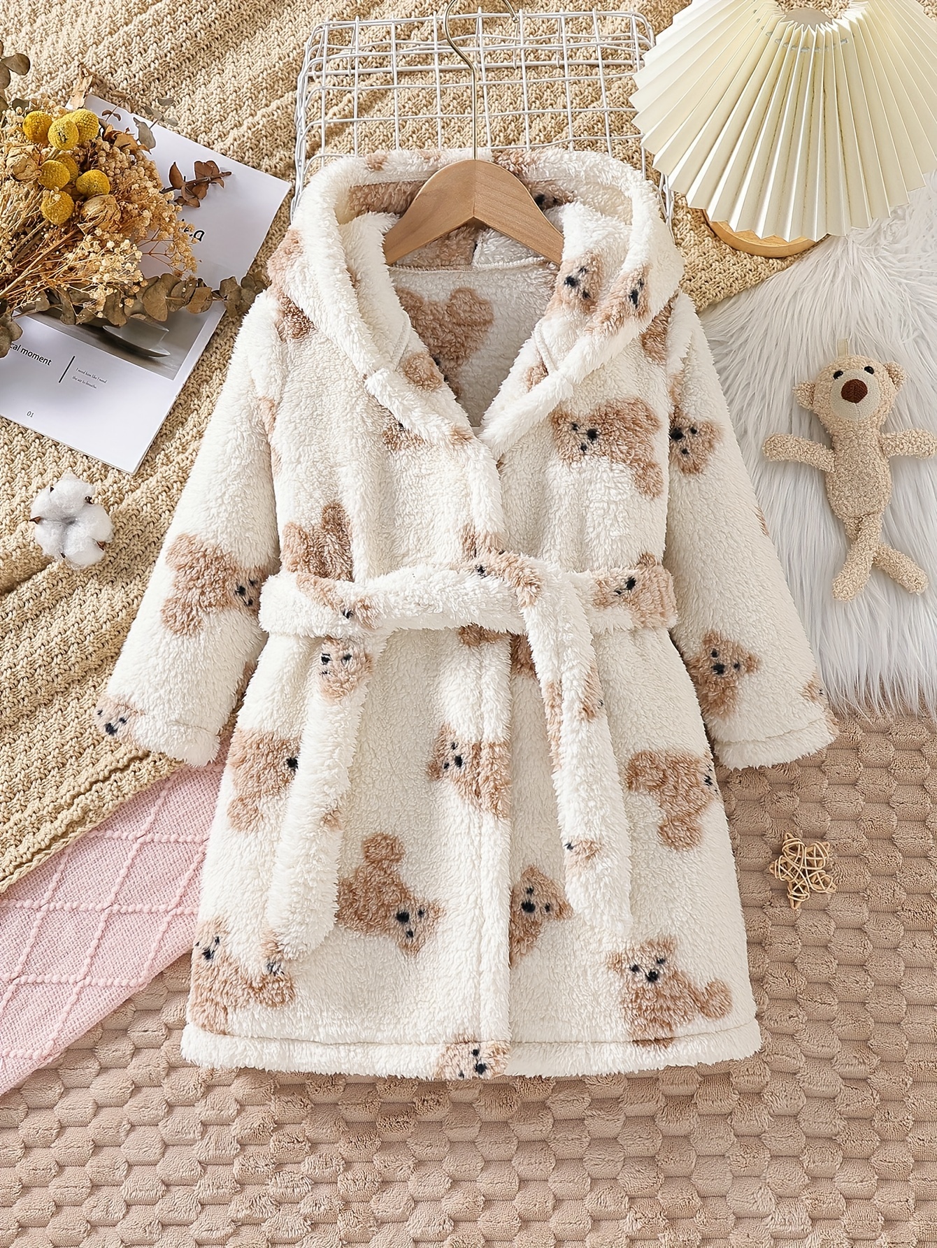 Snow Leopard Faux Fur Cozy Robe