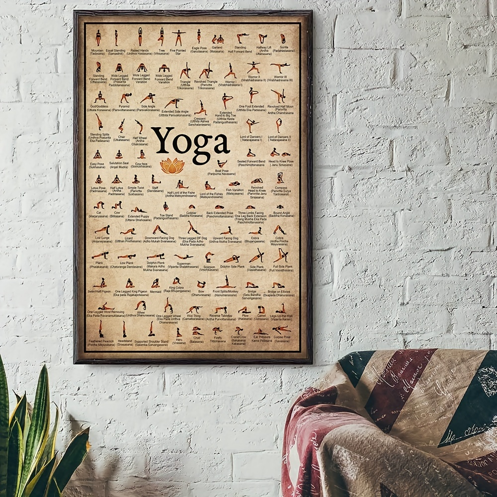 Yoga Wall Art Home Workout Gym Wall Art Canvas Painting Yoga - Temu Canada