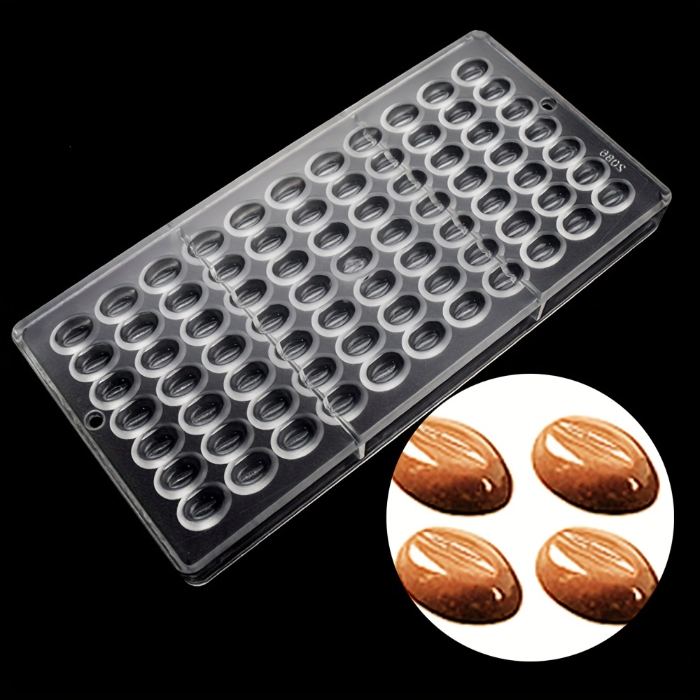 Clear Polycarbonate Chocolate Mold For 3d Coffee Beans Jelly - Temu