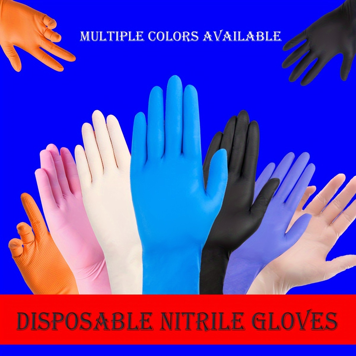 20pcs Guantes Nitrilo Desechables Resistentes Productos - Temu