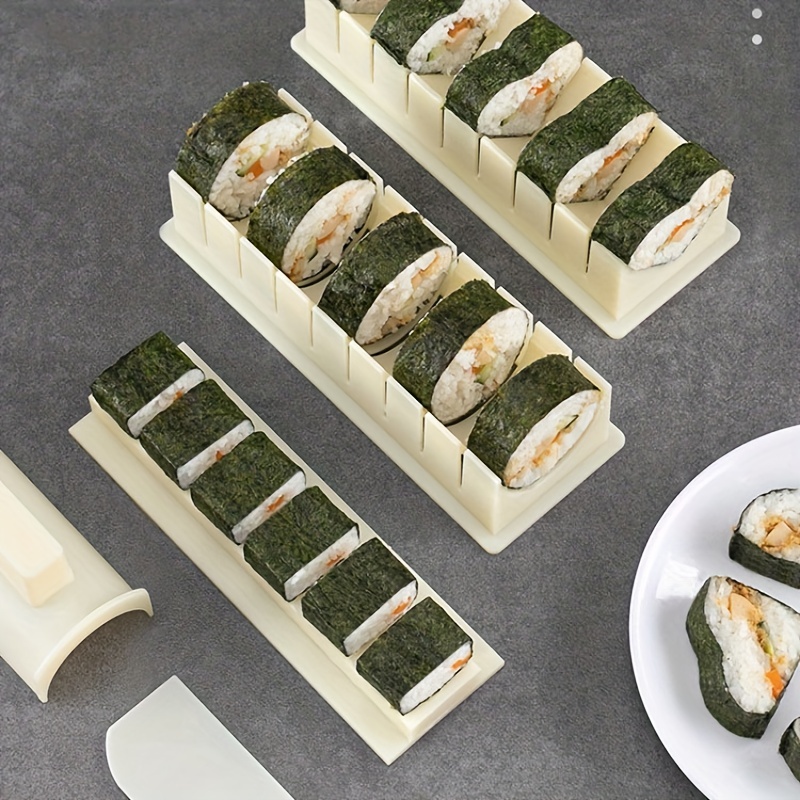 10Pcs/set Multifunctional DIY Sushi Making Kit Roll Sushi Maker Rice Roll  Mold Kitchen Sushi Tools Japanese Sushi Cooking Tools