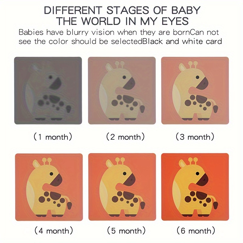 High Contrast Visual Cards for Infant Brain Development
