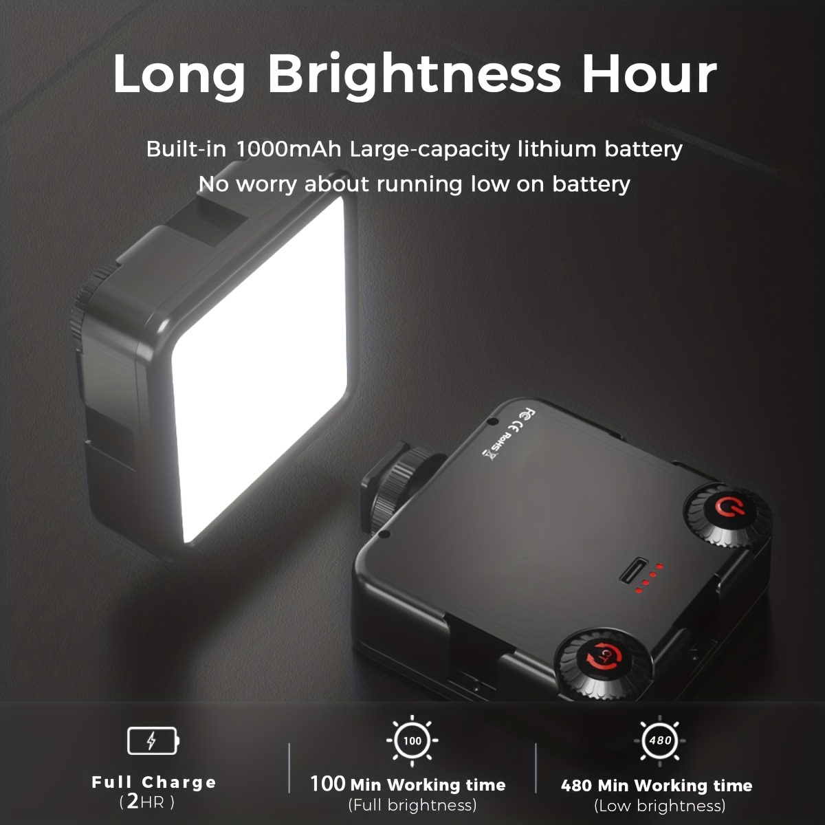 Proyector de luz LED para vídeo en cámara