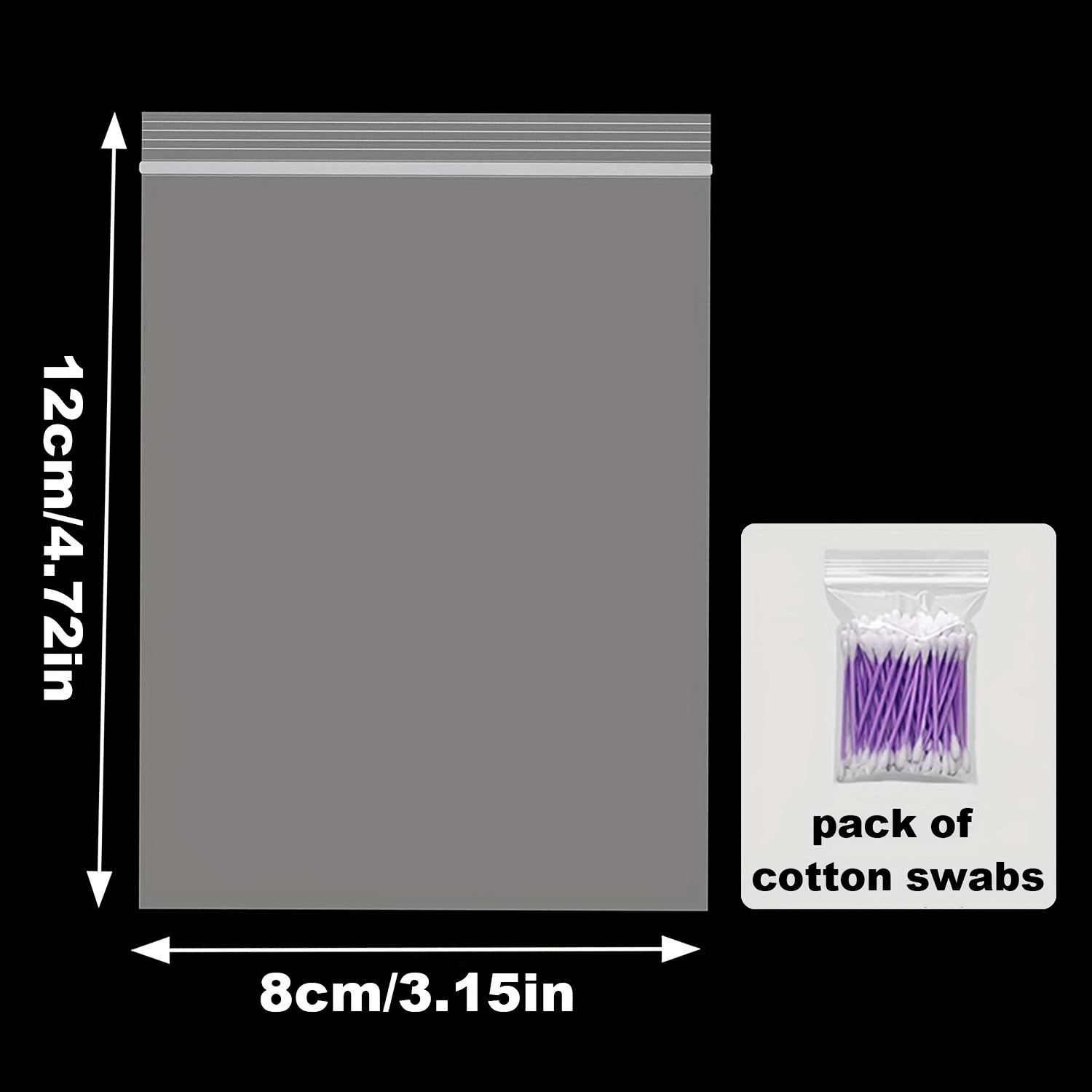 1500 Reclosable Bag Variety Pack ~ 3 EXTRA SMALL SIZES ~ Clear Seal-Top  Baggies