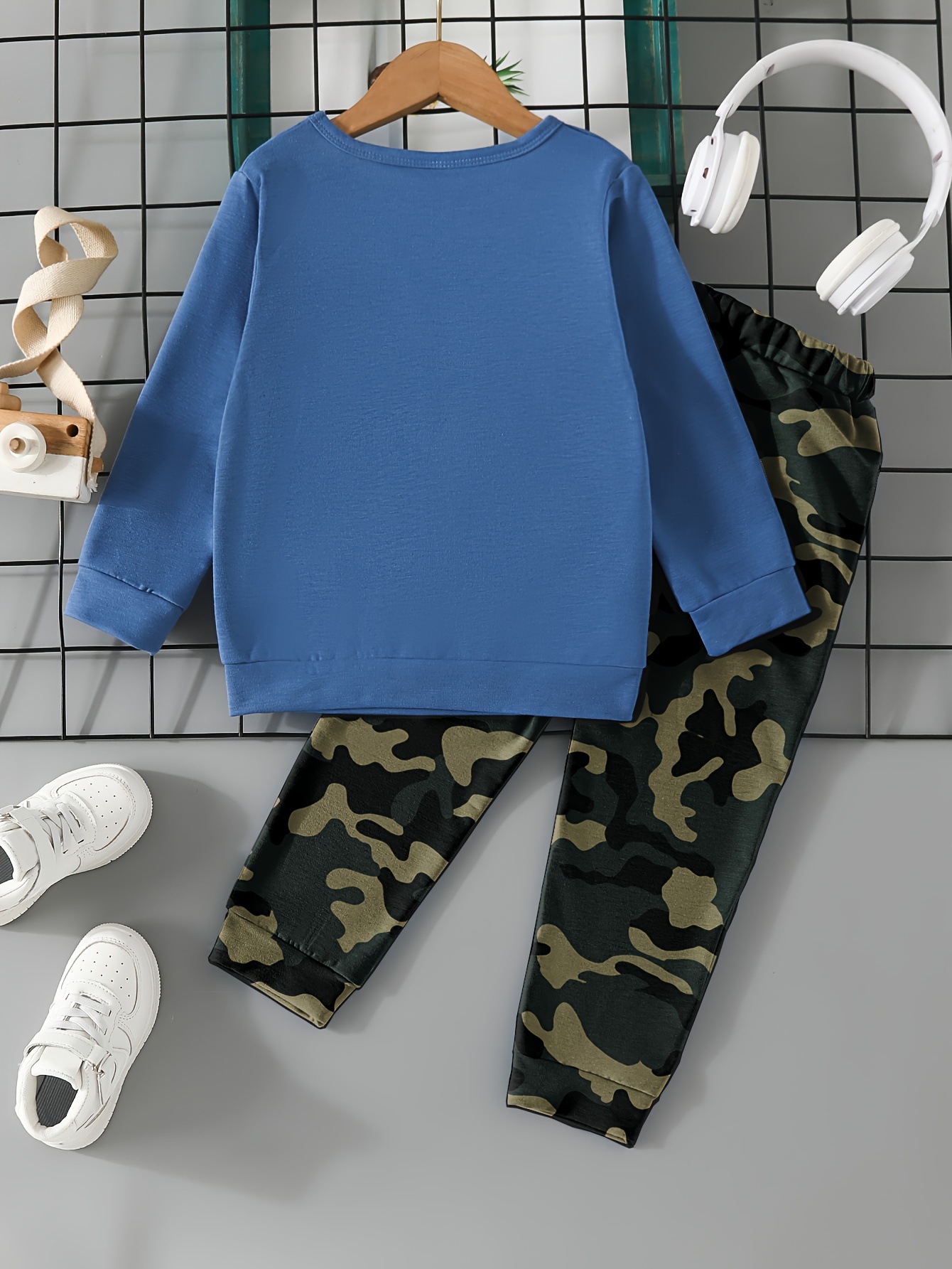 Boys 2024 camouflage sweatshirt