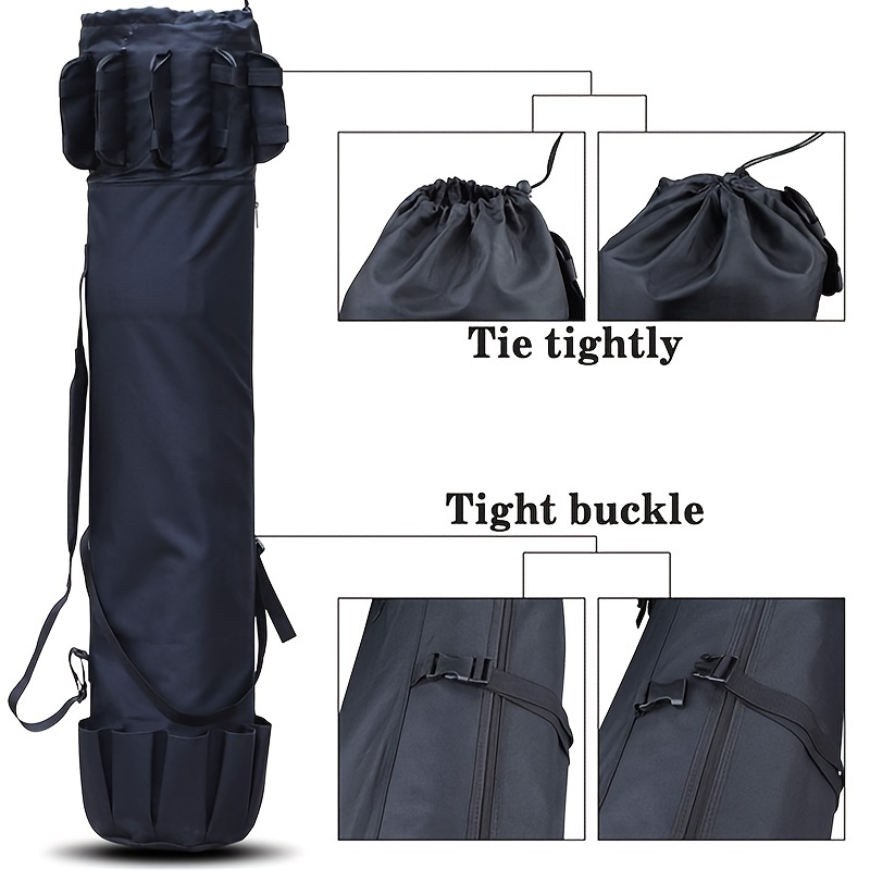 The Ultimate Fishing Rod Bag: Durable Waterproof, Multifunctional, and  Black Canvas Pole Holder - Perfect for Outdoor Fishing!