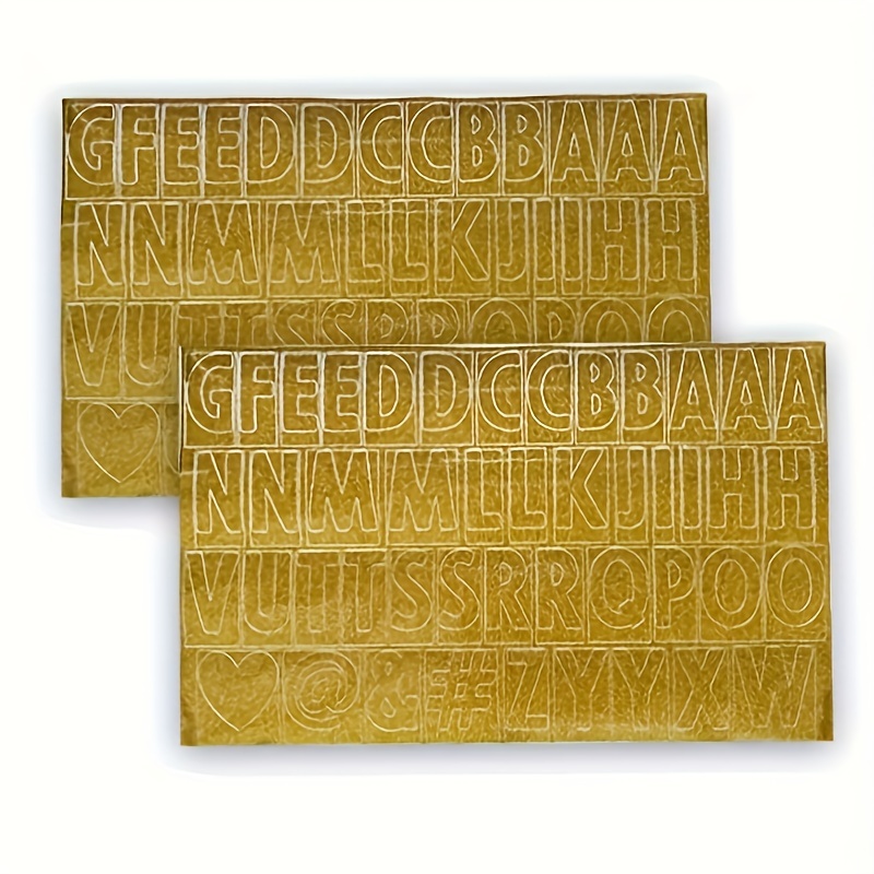 8 Hojas Vinilo Autoadhesivo Cepillado Metal Cricut Lettering - Temu