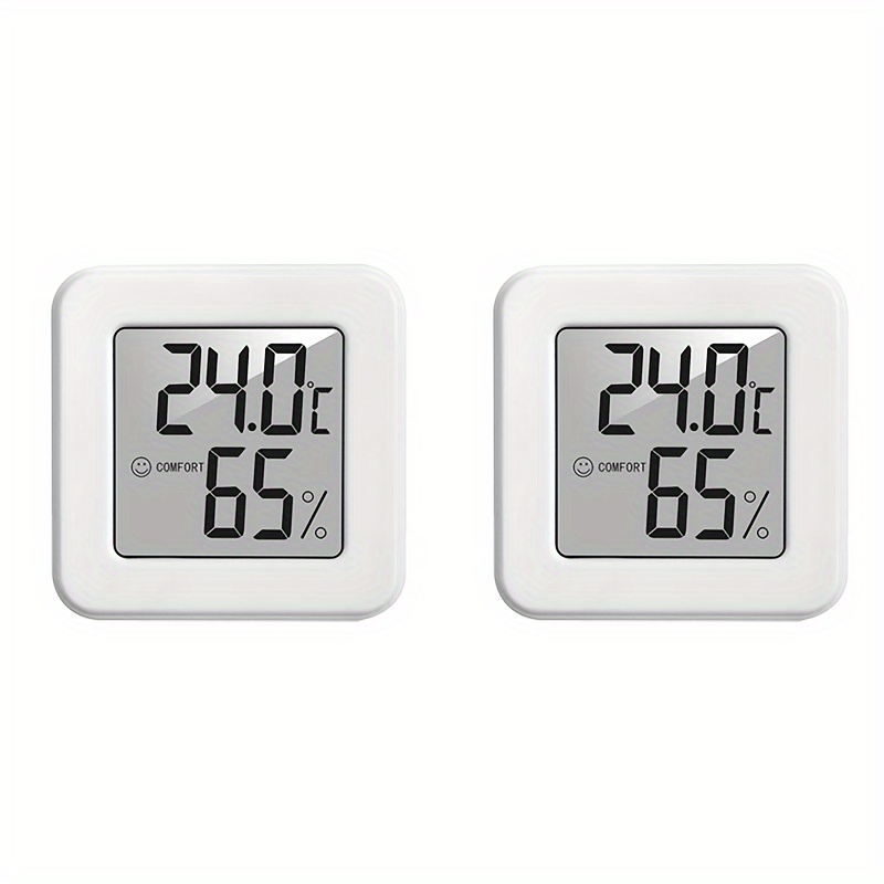 Mini Portable Room Thermometer Lcd Digital Humidity Monitor Adhesive Backed  Recyclable Room Sensor - Perfect For Home, Office, Greenhouse, Bedroom,  Basement, Kitchen, Dormitory (c/f) - Temu