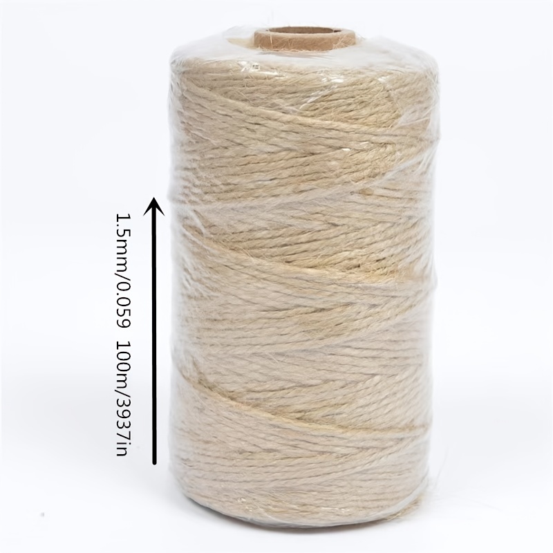 Natural 10mm 10M Strong Hemp Rope Thick Jute String Craft Twine for DIY &  Arts Crafts,Christmas Gift Packing,Gardening and Recycling