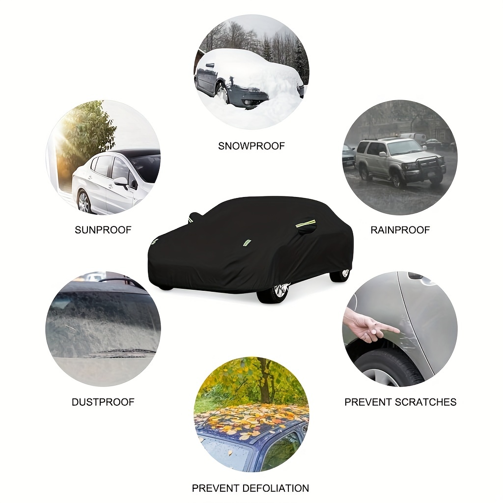 190T Car Cover Waterproof Sunscreen Anti Scratch Protection