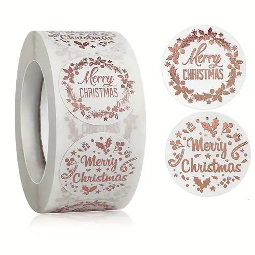 Christmas Stickers, 500 Holiday Stickers, 1 Winter Label Designs 