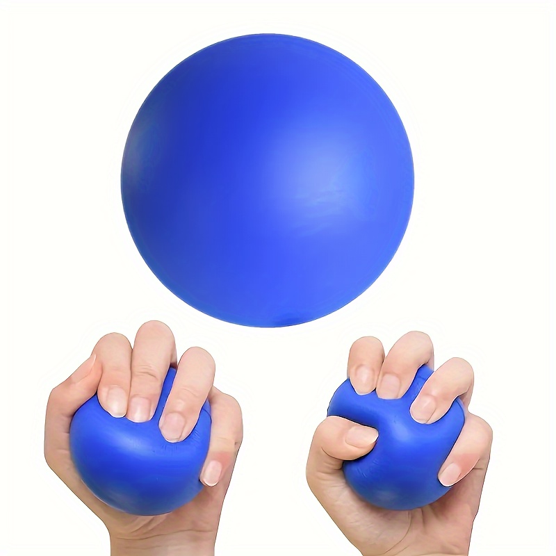 Pelotas para terapia de manos, bolas de estrés para adultos y personas  mayores con correa de muñeca ajustable para evitar caídas, pelota de fuerza  de