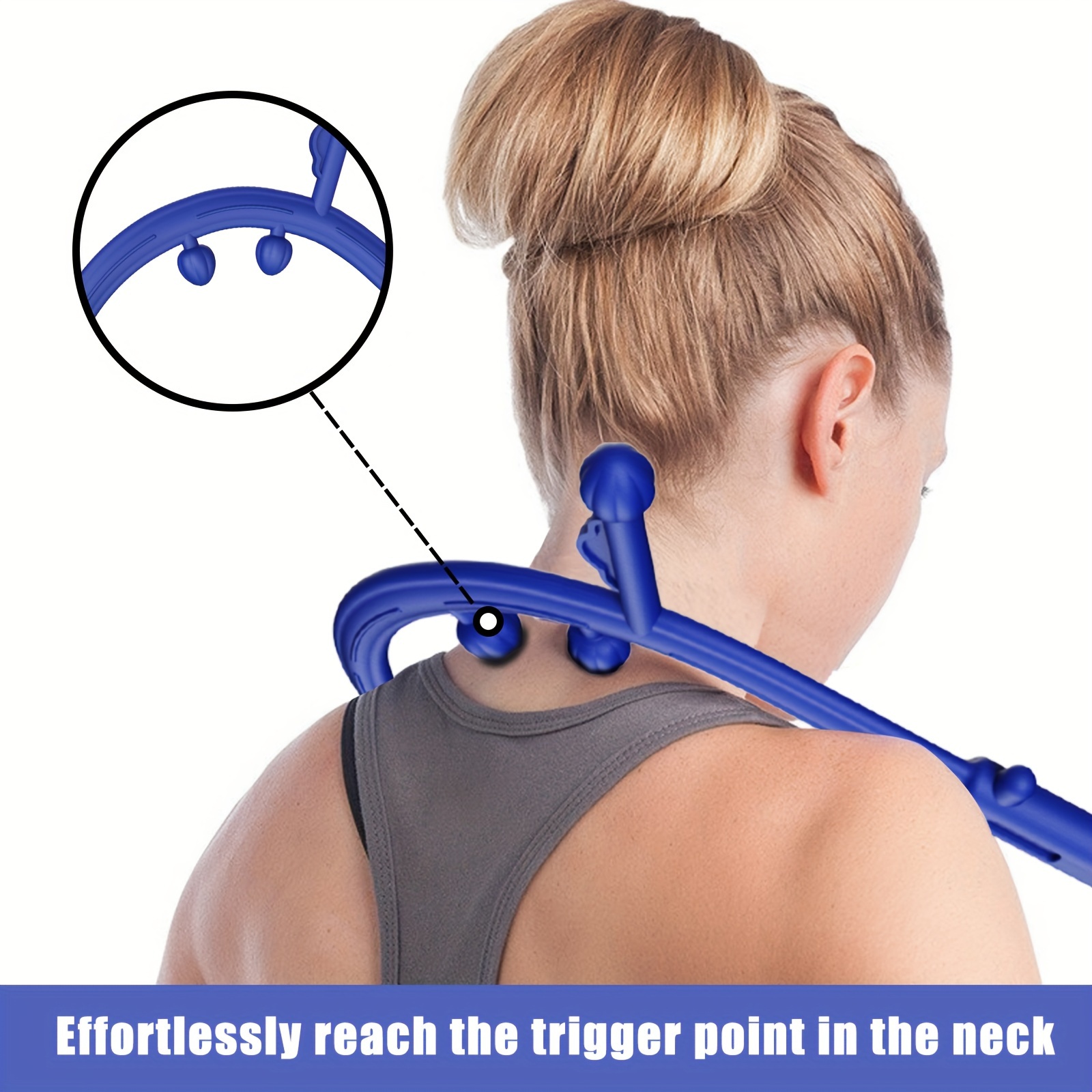 Back And Neck Massager Massage Trigger Point Cane Handheld - Temu