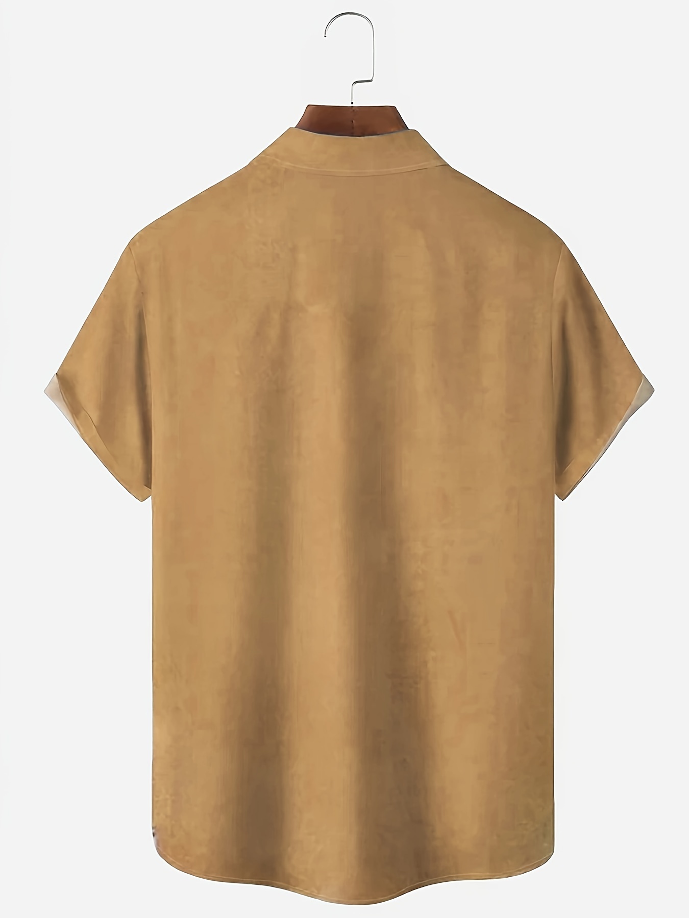 Plus Size Men's Squares Print Shirt Oversized Short Sleeve Shirt For Summer, Men's Clothing