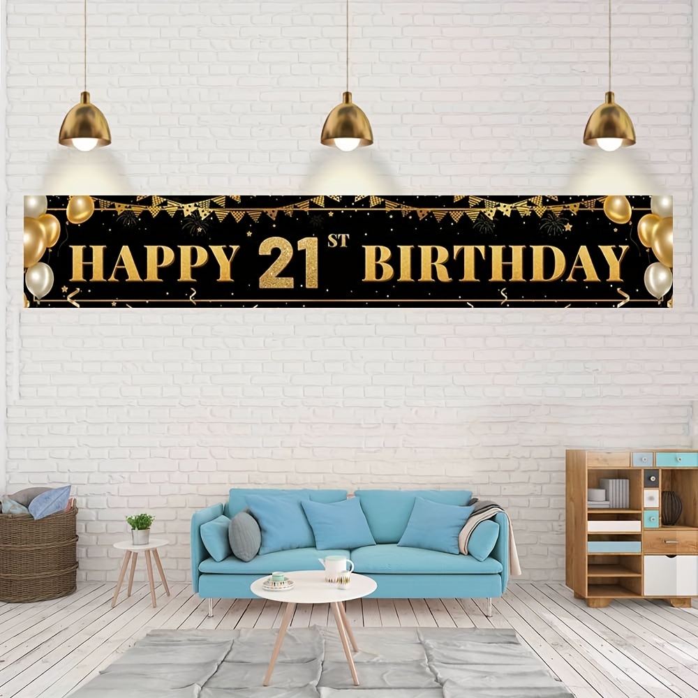 happy 21st birthday banner