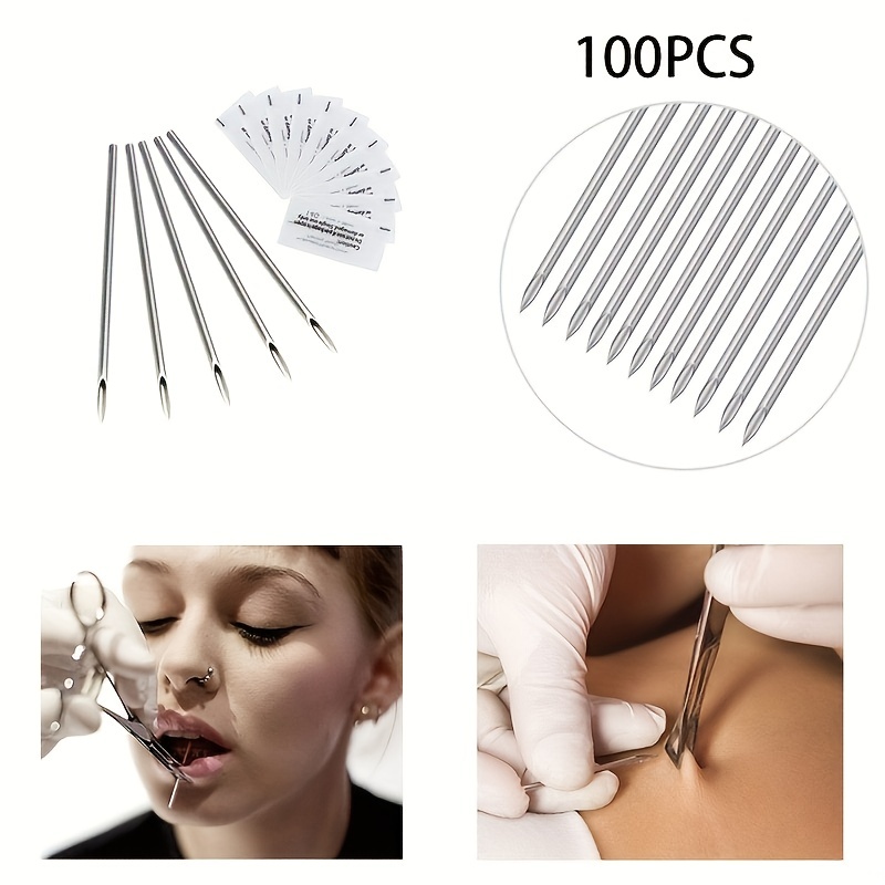 50Pcs Disposable Professional I.V Catheter Body Piercing Sterile