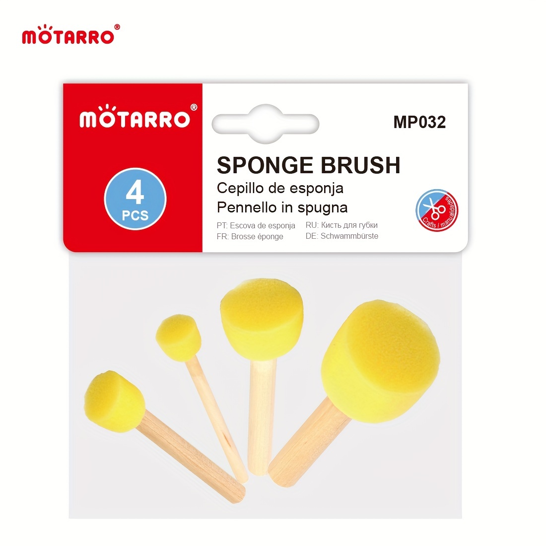 Round Sponge Brush Set Round Sponge Brush For Painting Paint - Temu