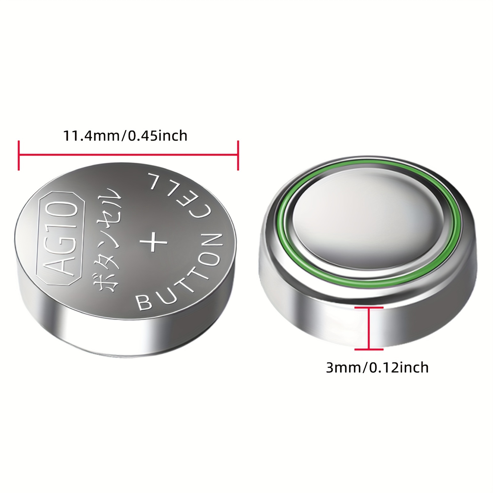 Button Alkaline Cell, Lr1130 Batteries, Coin Thermometer, Ag10 Batteries