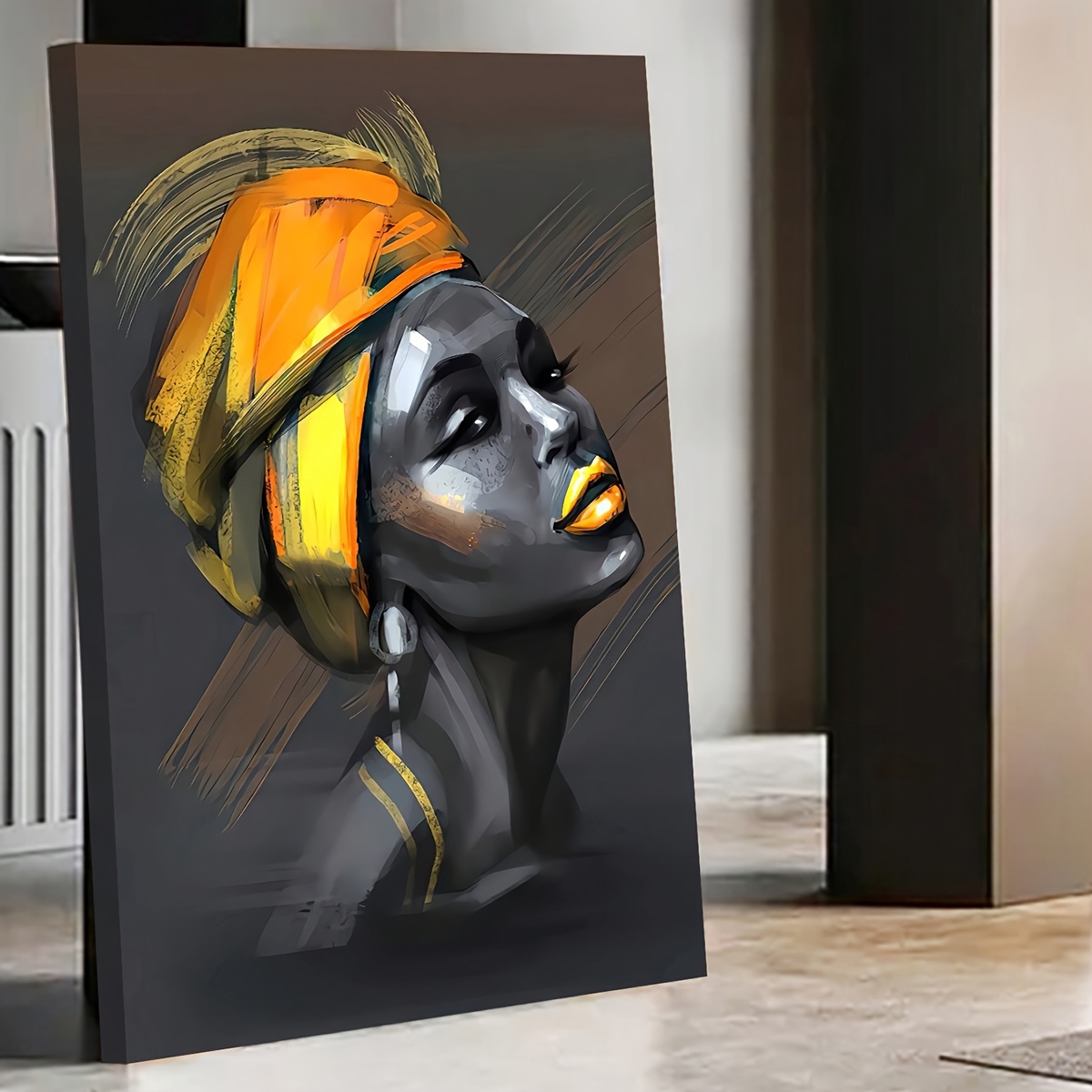 Inspirational African American Woman Canvas Painting With - Temu