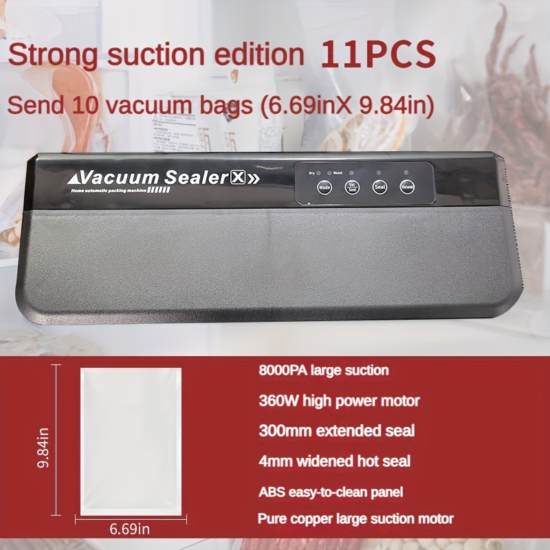 Fully Automatic Vacuum Sealer, Extended Plus Automatic Lock Buckle