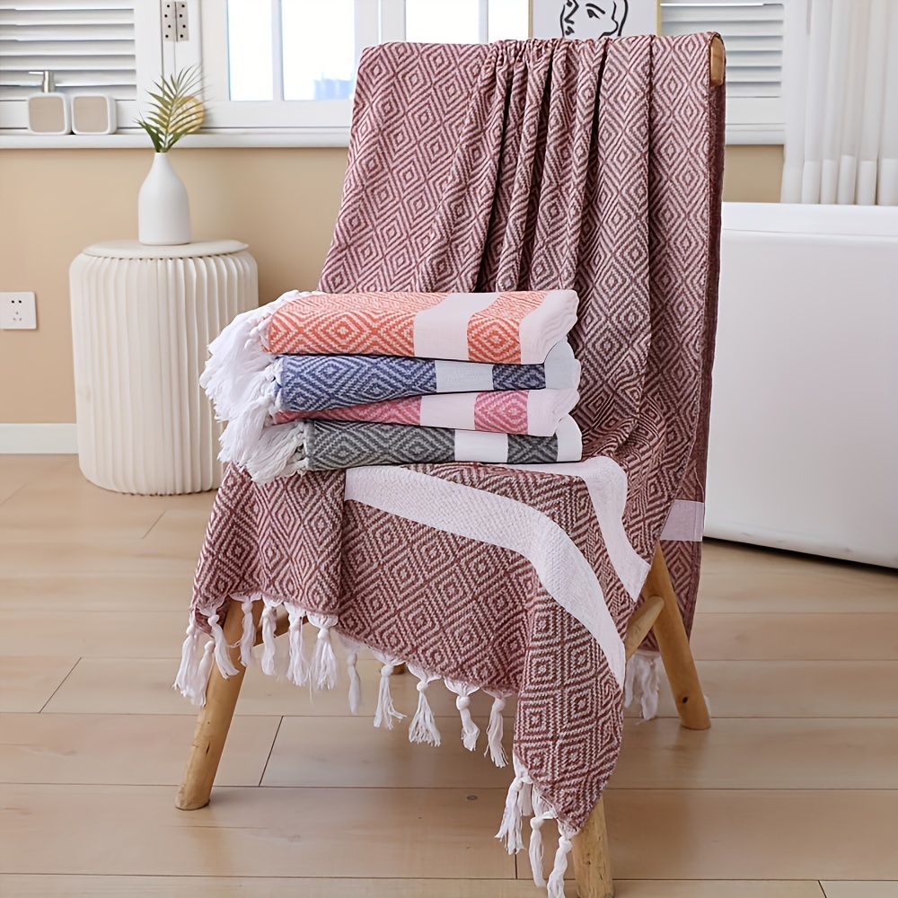 Cotton Turkish Towel, Soft Durable Comfortable Turkish Striped