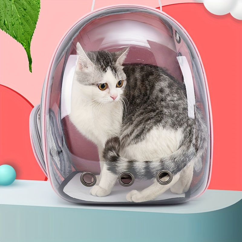 Travel In Style With This Soft & Transparent Pet Carrier - Perfect For Cats  & Puppies! - Temu