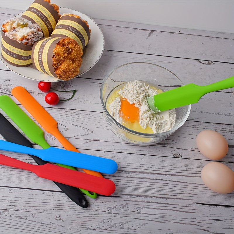 Silicone Spatula, Silicone Spatula Scraper, Cream Scraper, Batter Scraper,  Jam Spatula, High Temperature Resistant Cream Spatula, Stirring And Baking  Tool, Kitchen Utensils, Apartment Essentials, College Dorm Essentials - Temu