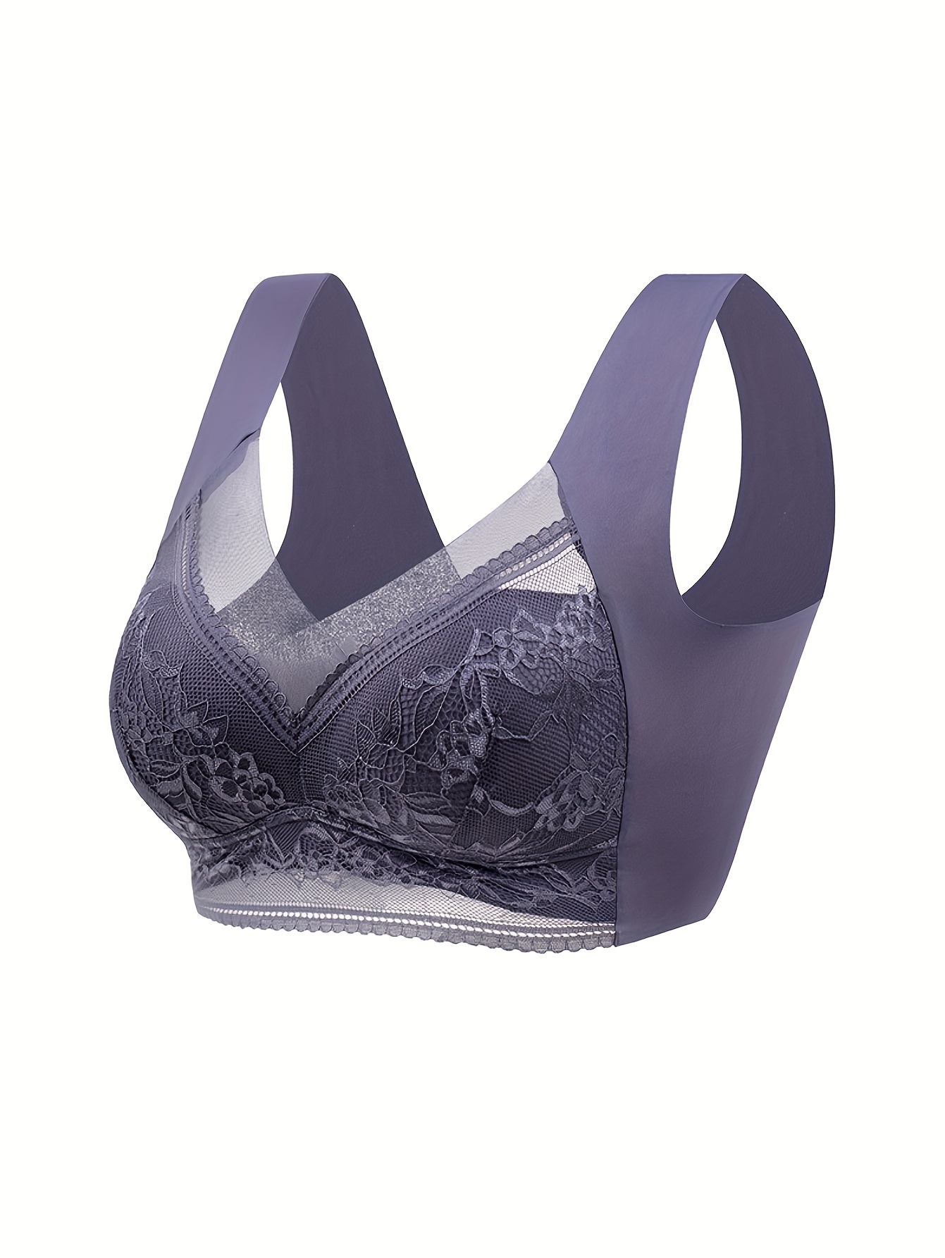  Women Bra Seamless Underwear Sexy Lace Wireless Beauty Back  Lingerie Push Up Bh Bra Cozy Chest Tube Top Bralette (Bands Size : L  70-90KG, Color : 6) : Clothing, Shoes & Jewelry
