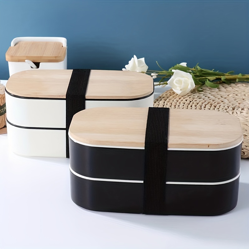 The Perfect Bento Box: 2-layer Lunch Containers With Spoon & Fork,  Leak-proof, Microwavable & Dishwasher Safe! - Temu