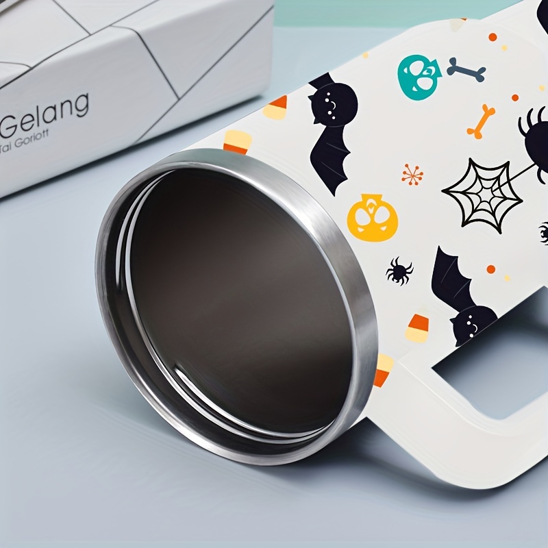 Halloween Kawaii Print Large Capacity Insulated Stainless - Temu