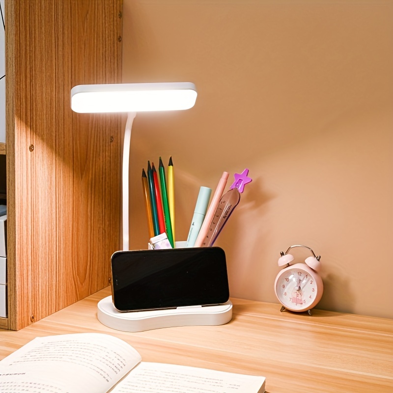 Lampada da scrivania a LED per bambini, portapenne, protezione per gli  occhi, lampada da scrivania con regolazione continua, lampada da scrivania  per l'apprendimento, lettura dell'ufficio - AliExpress