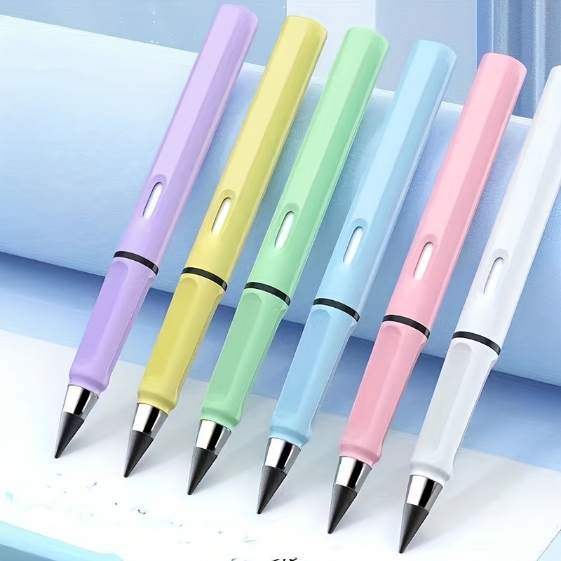 

6pcs Set Black Science And Technology Pencil Eternal Without Sharpening Paintbrush Position-style Pencil Is Not Easy To Break Writing Can Not Finish Writing Pen Without Sharpening Pen