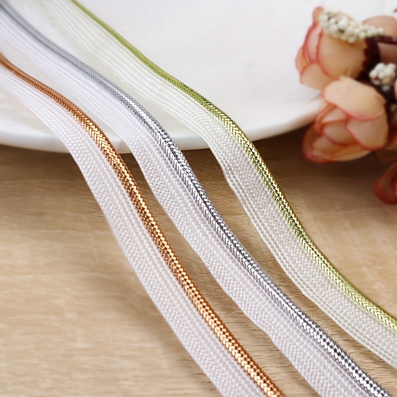 

5 Yards Piping Trim For Sewing Piping Bias Tape For Sewing Welting Lip-lip Cord Copper Cord-edge Trim For Pillows Cushions Clothes