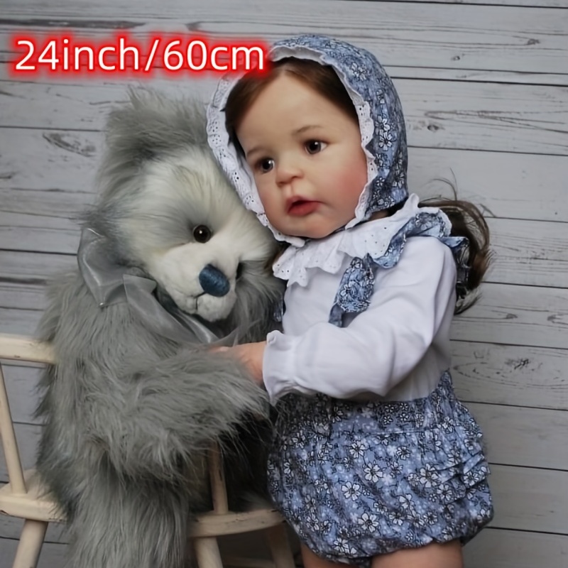 50/60CM Two Options Reborn Baby Doll Toddler Real Soft Touch, reborn bebê  reborn 