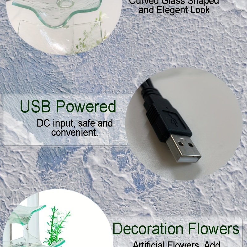 Glass Tabletop Fountain Office Tabletop Water Fountain Home Temu