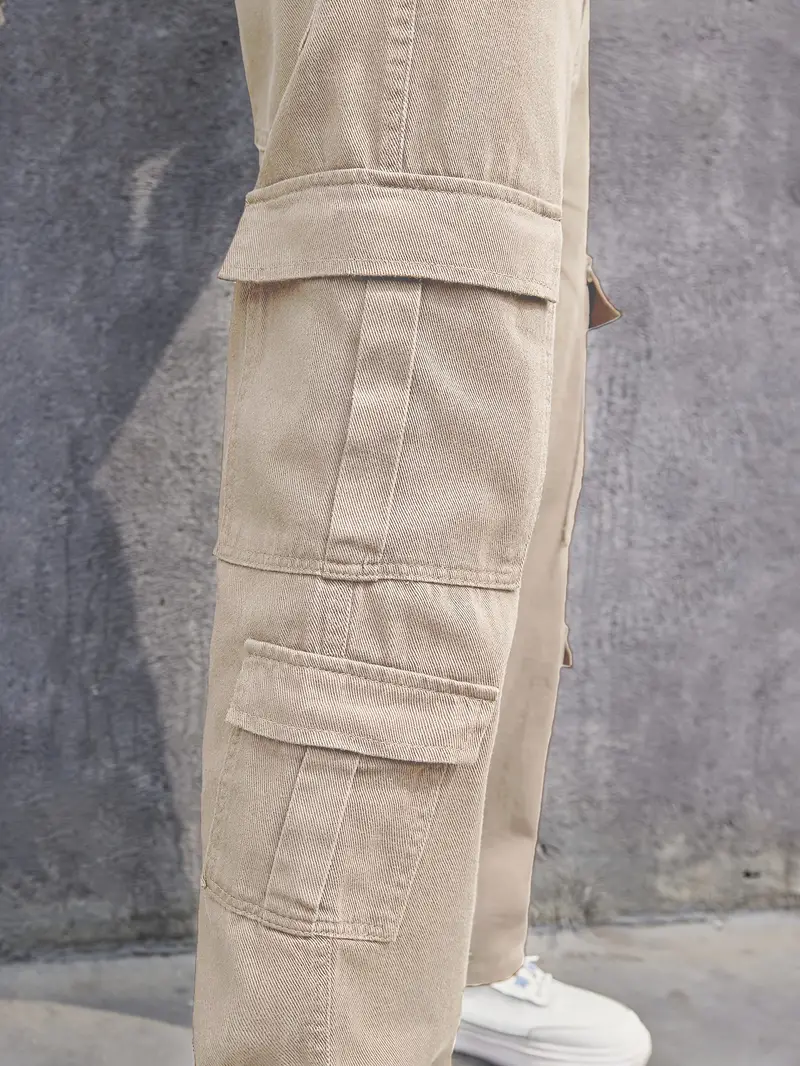 Herren Loose Fit Multi Pocket Jeans Lässige Street Style - Temu Germany