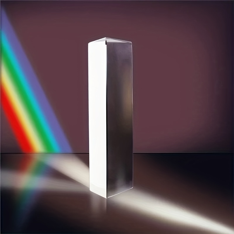 Prisme en cristal arc-en-ciel 40 * 40 * 180mm prisme triangulaire