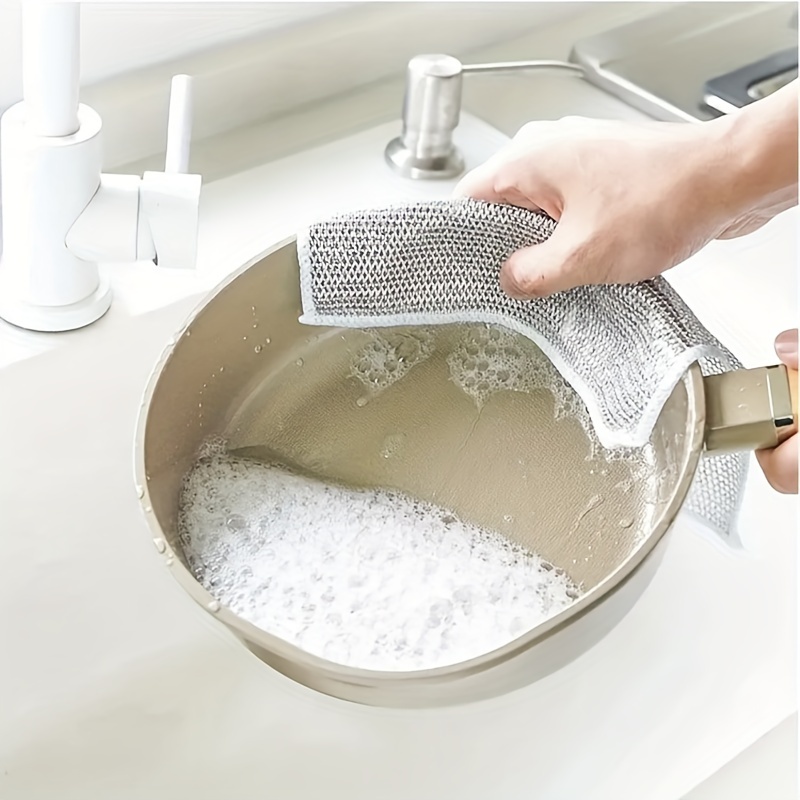 Dish Towels Scouring Pad The Kitchen Rag Is Free Of Oil - Temu