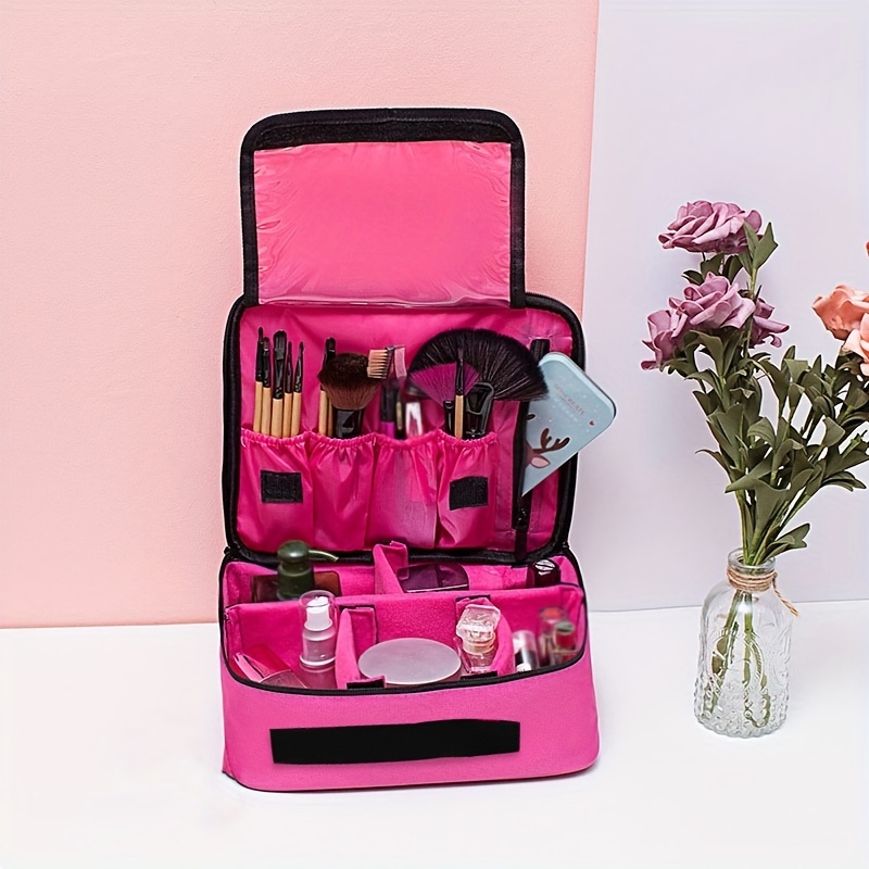Portable Large Cosmetic Case Makeup Bag Storage Handle Organizer