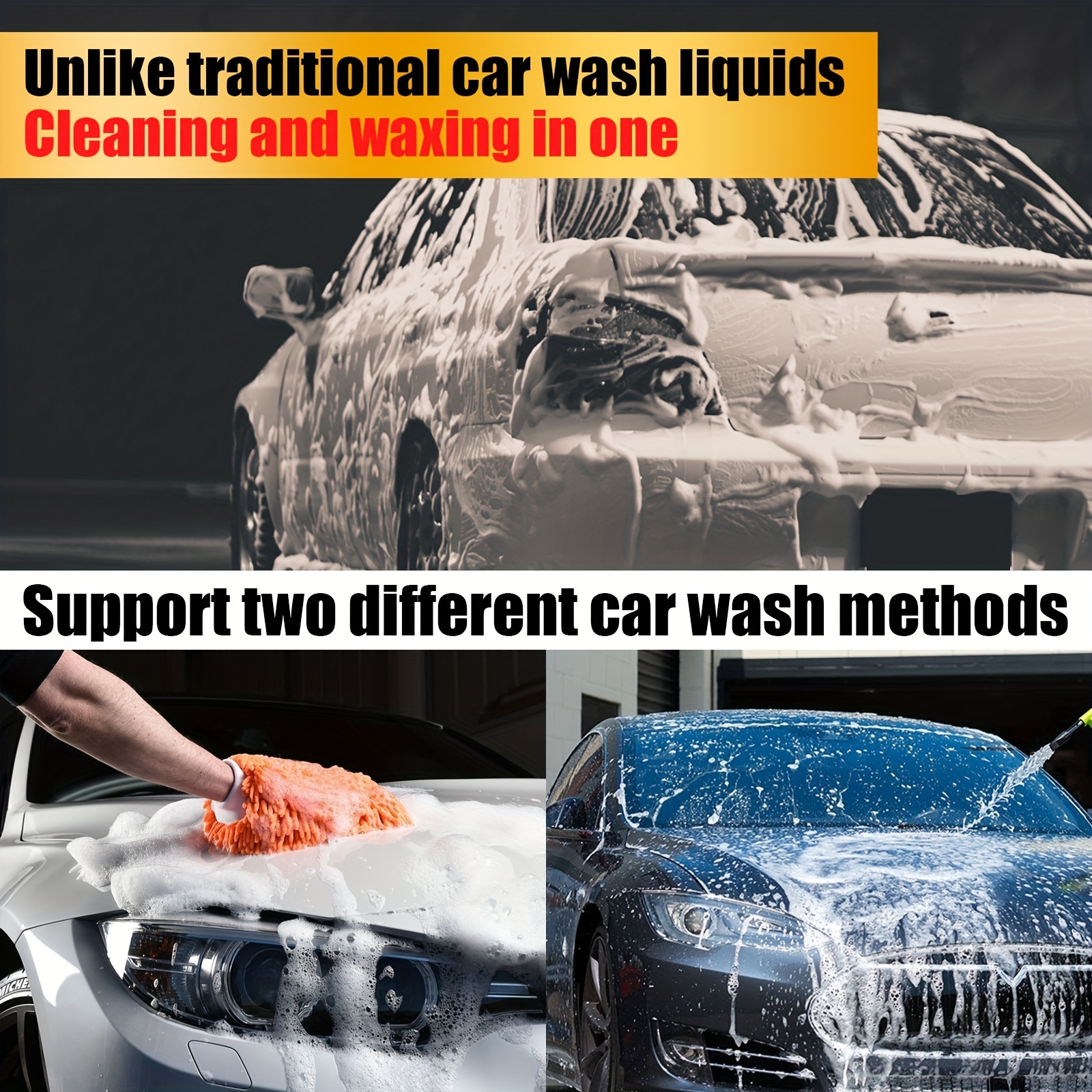 Car Wash Shampoo Foaming Car Wash Soap Wax Car Strong - Temu