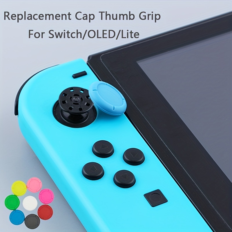 

Joystick Replacement Thumb Grip For Switch Switch Oled & Switch Lite, Joycon Grip Button Stick Cover Switch Controller 3d Analog Skin Replacement Part Repair Kit Accessories