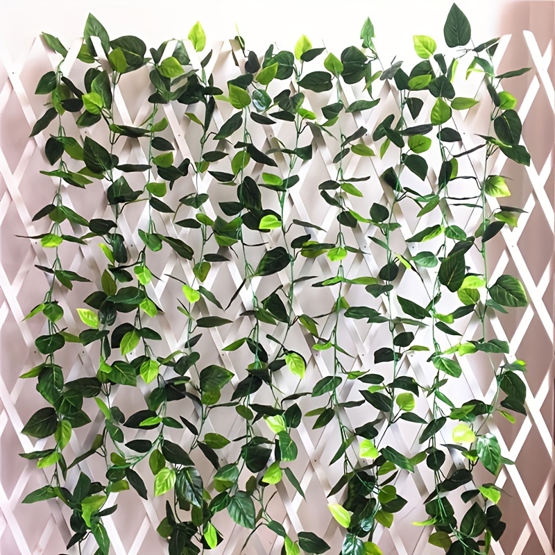 Artificial Fake Leaves Artificial Ivy Fake Ivy Wreath Green - Temu